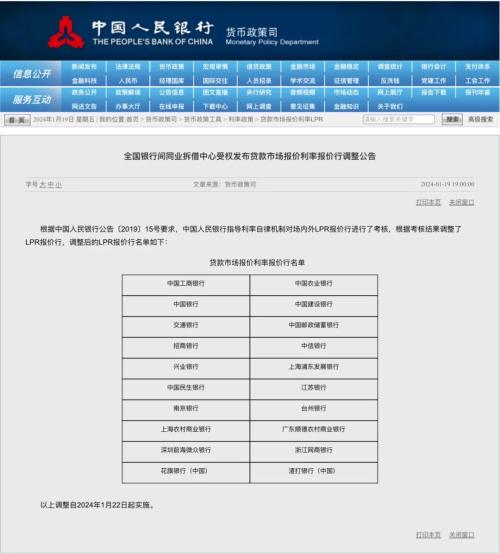 央行宣布！1月22日起，调整