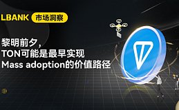 LBank市场洞察｜黎明前夕 TON可能是最早实现Mass adoption的价值路径