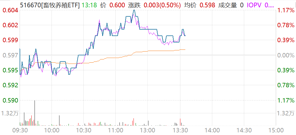 ETF观察|业内：对下半年猪价或更乐观，畜牧养殖ETF（516670）阶段份额增幅约55%