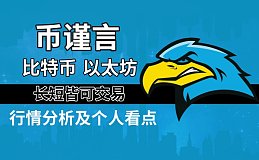 币谨言：8.7比特币行情分析 上方受压是突破还是回落