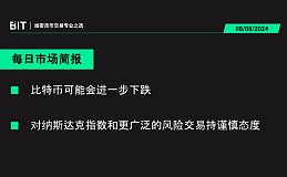 BIT 每日市场简报 08/08 - 如果头部科技股再次亏损 5000 亿美元比特币可能跌破 50K