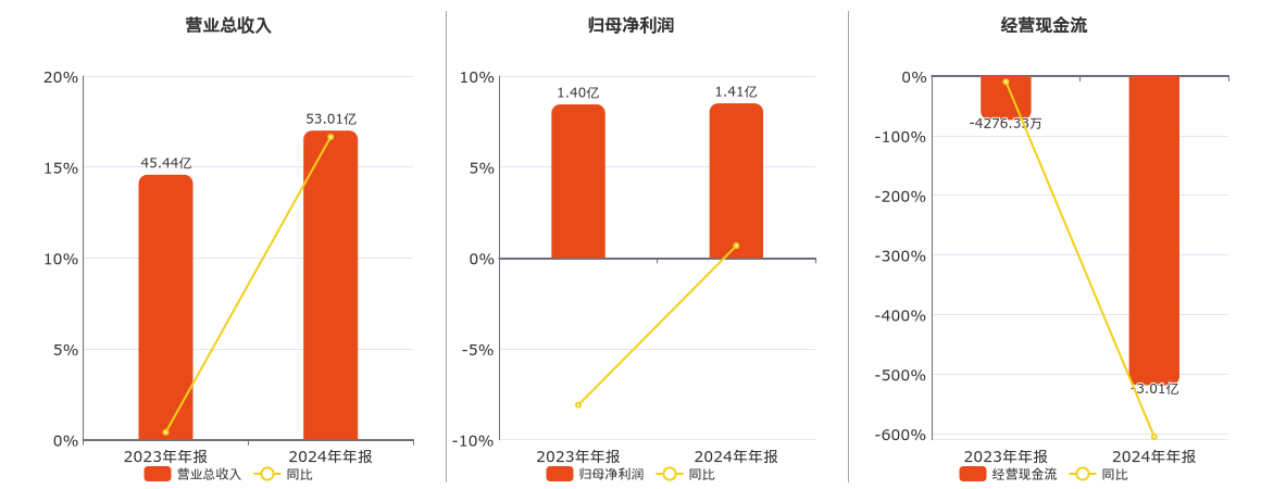 道恩股份(002838.SZ)：2024年年报净利润为1.41亿元