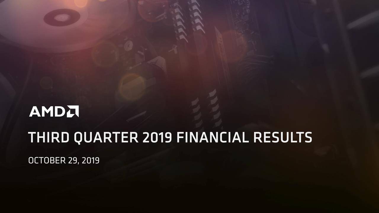 AMD2019Q3财报电话会议记录