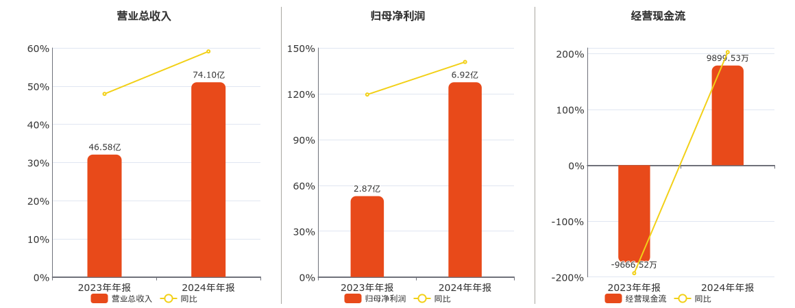 协创数据(300857.SZ)：2024年年报净利润为6.92亿元