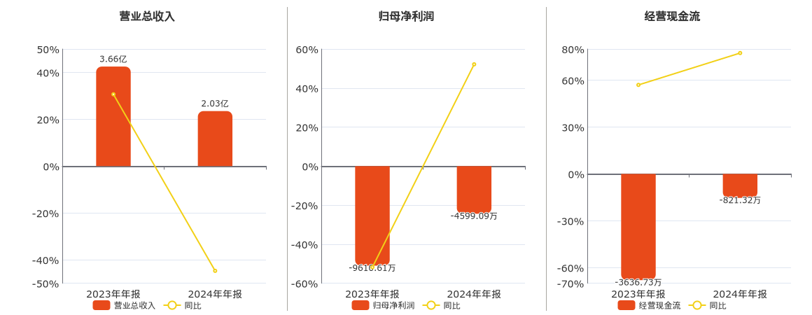 禾信仪器(688622.SH)：2024年年报净利润为-4599.09万元