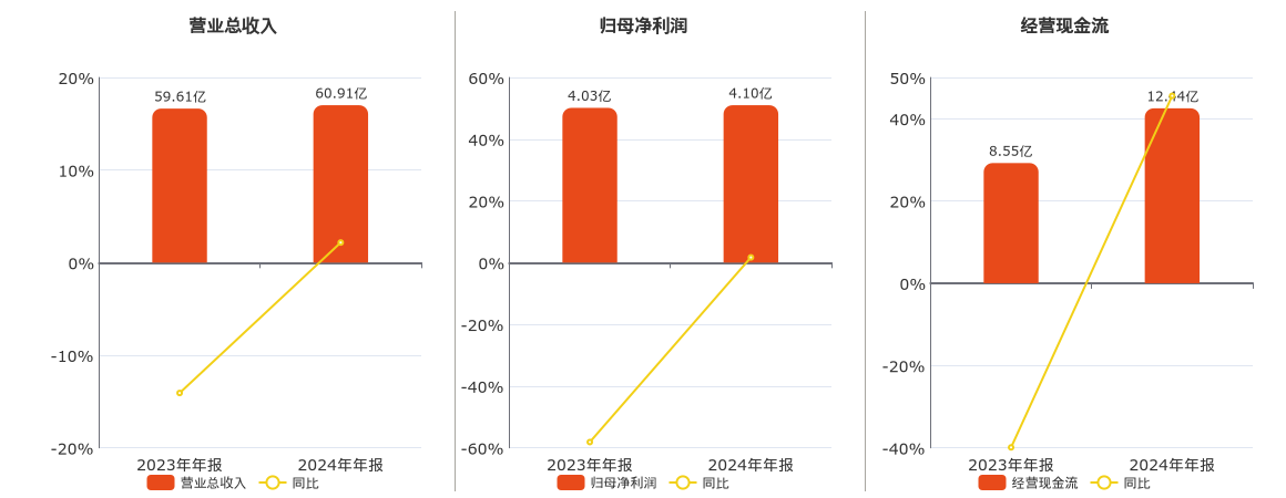 鲁泰A(000726.SZ)：2024年年报净利润为4.10亿元