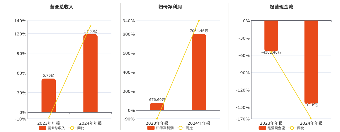 扬电科技(301012.SZ)：2024年年报净利润为7034.46万元