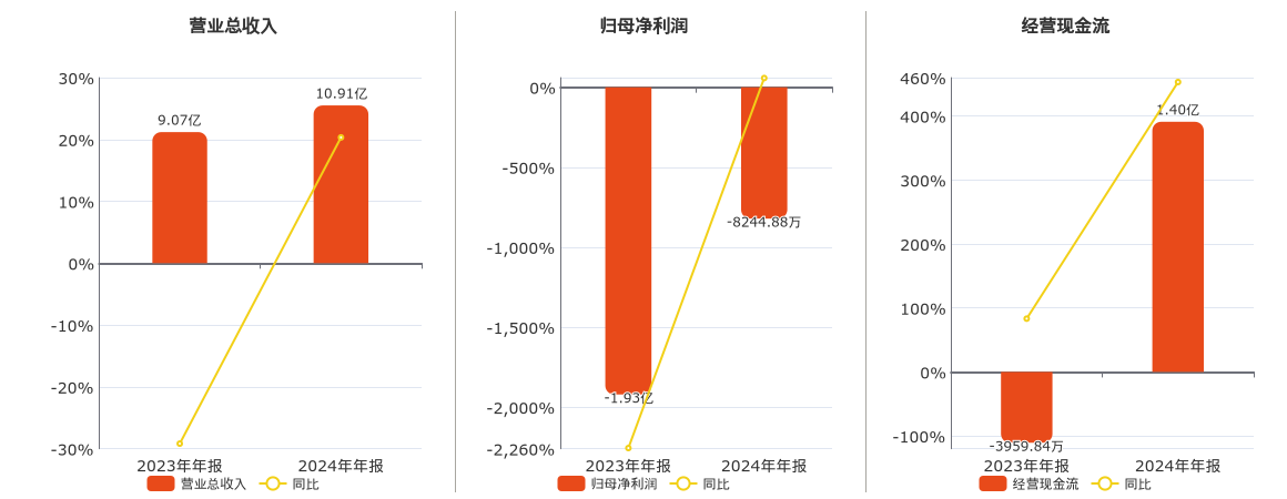 星云股份(300648.SZ)：2024年年报净利润为-8244.88万元
