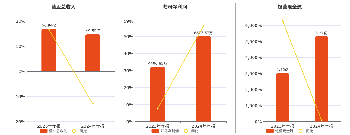 德联集团(002666.SZ)：2024年年报净利润为6877.57万元