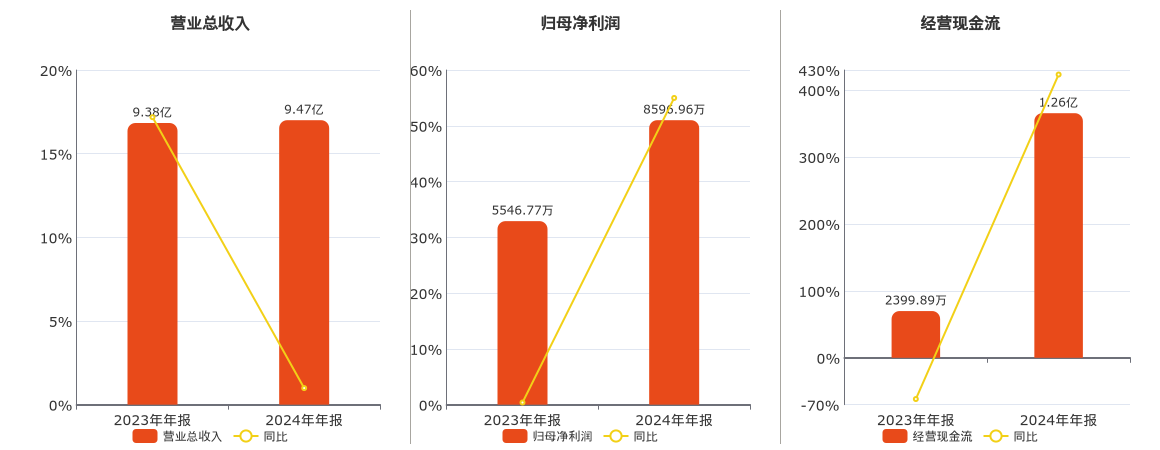 大地海洋(301068.SZ)：2024年年报净利润为8596.96万元