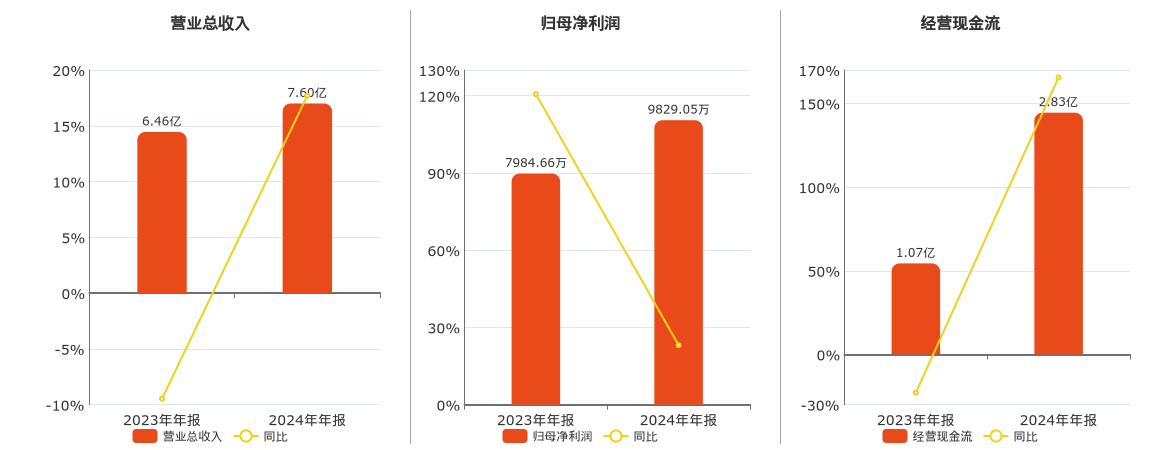 永清环保(300187.SZ)：2024年年报净利润为9829.05万元