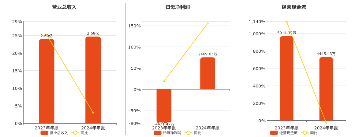 佳隆股份(002495.SZ)：2024年年报净利润为2469.63万元