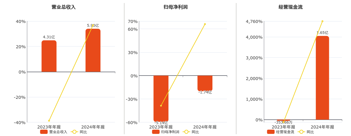 翰宇药业(300199.SZ)：2024年年报净利润为-1.74亿元