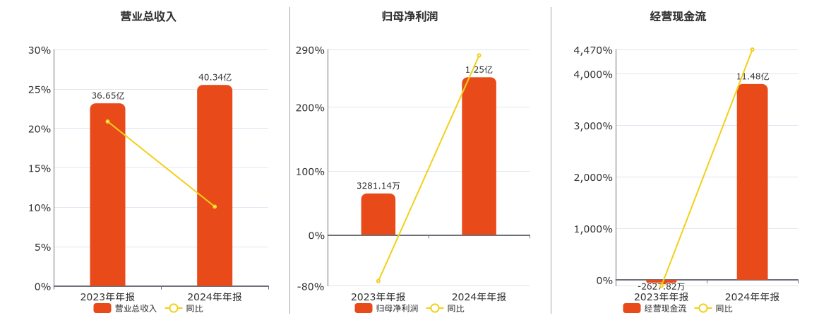 智微智能(001339.SZ)：2024年年报净利润为1.25亿元