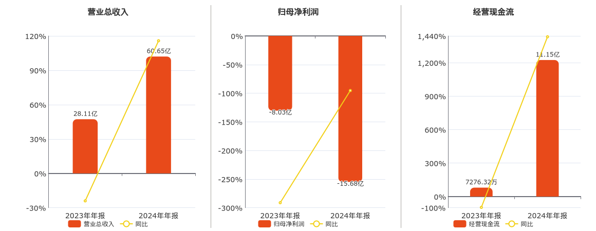 深振业A(000006.SZ)：2024年年报净利润为-15.68亿元，同比亏损放大