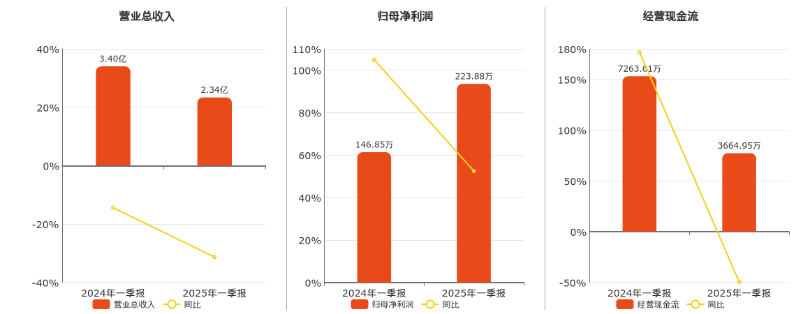 富祥药业(300497.SZ)：2025年一季报净利润为223.88万元