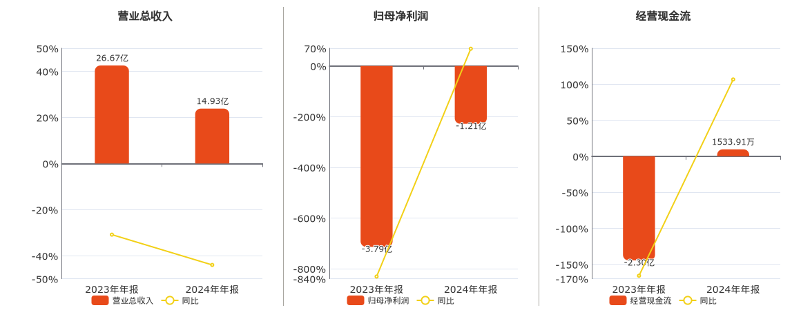金龙机电(300032.SZ)：2024年年报净利润为-1.21亿元