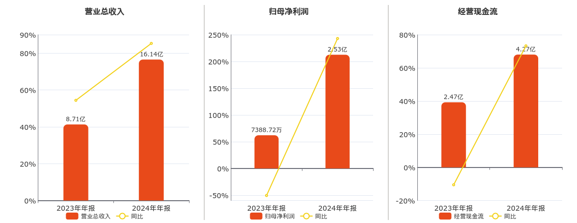 华钰矿业(601020.SH)：2024年年报净利润为2.53亿元