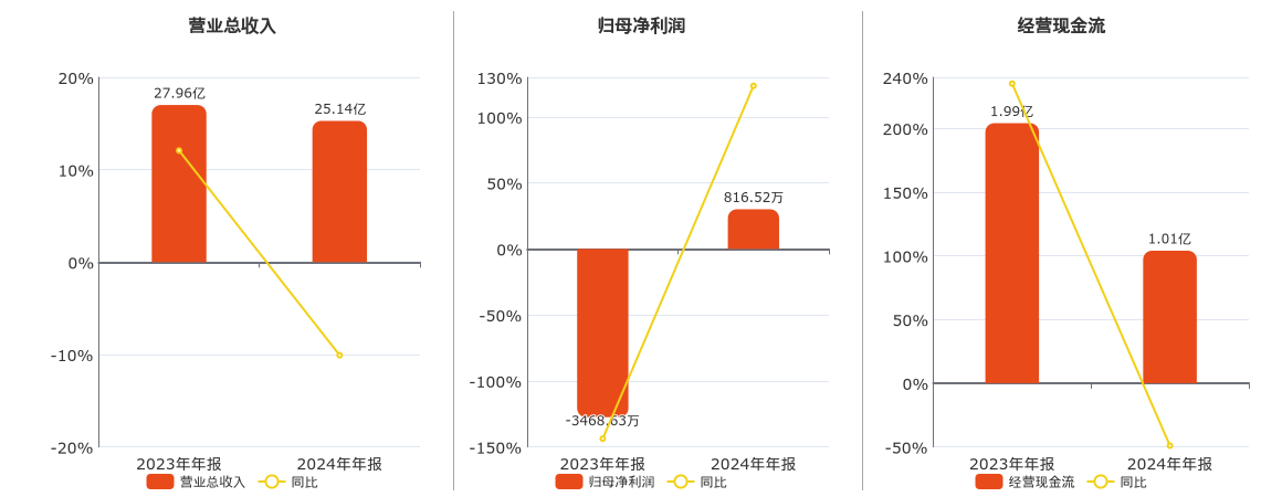 春雪食品(605567.SH)：2024年年报净利润为816.52万元