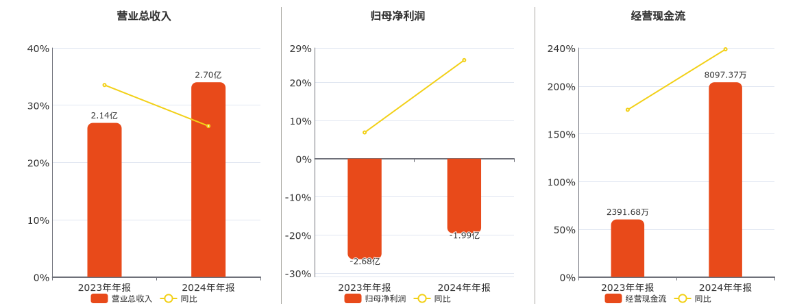 ST春天(600381.SH)：2024年年报净利润为-1.99亿元