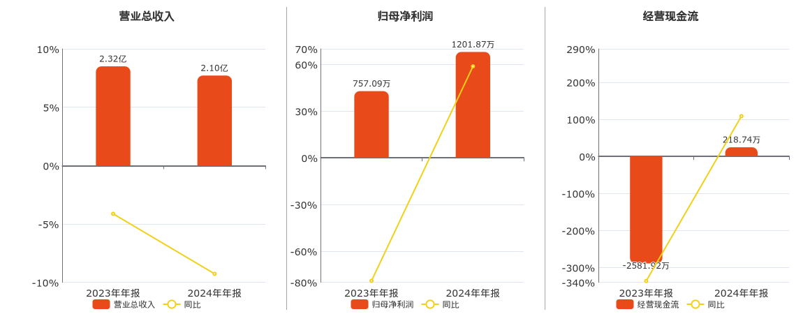华信永道(837592.BJ)：2024年年报净利润为1201.87万元