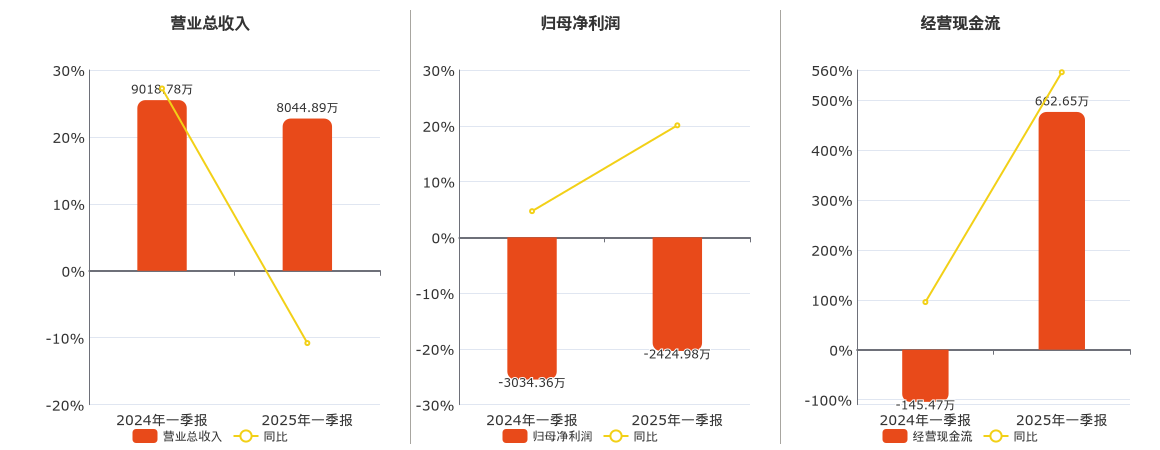 如意集团(002193.SZ)：2025年一季报净利润为-2424.98万元