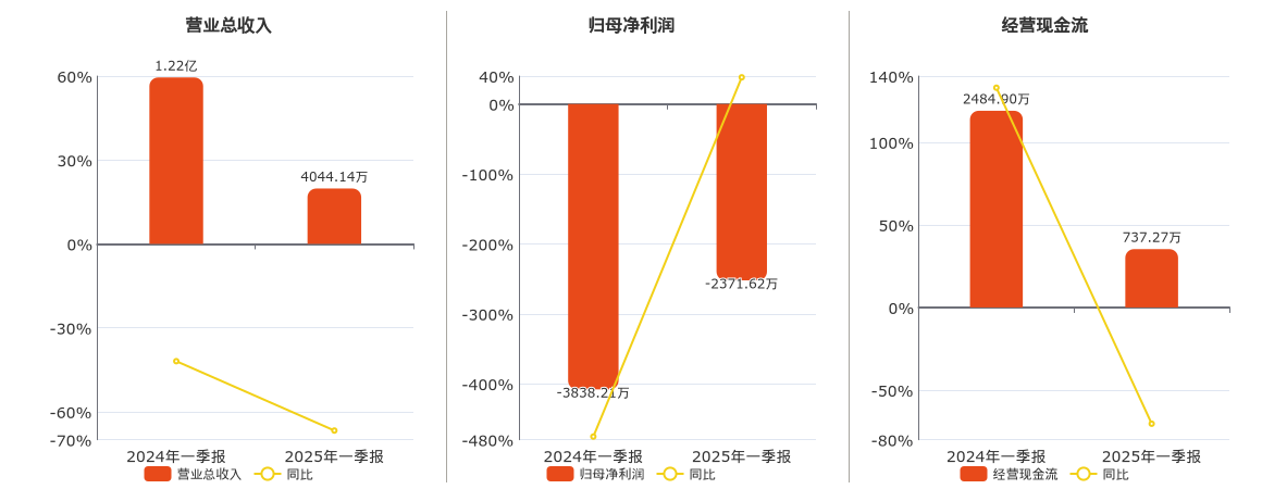 宝馨科技(002514.SZ)：2025年一季报净利润为-2371.62万元