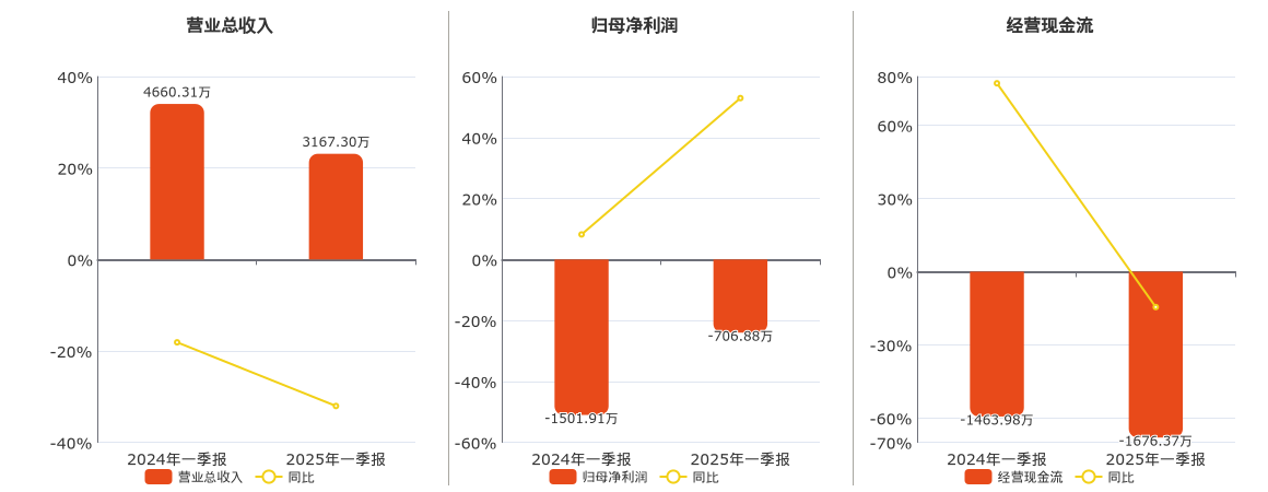 禾信仪器(688622.SH)：2025年一季报净利润为-706.88万元