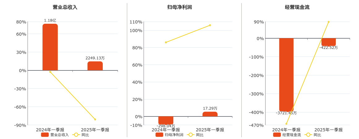*ST有树(300209.SZ)：2025年一季报净利润为17.29万元