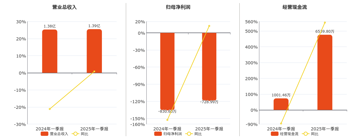 蓝箭电子(301348.SZ)：2025年一季报净利润为-728.99万元