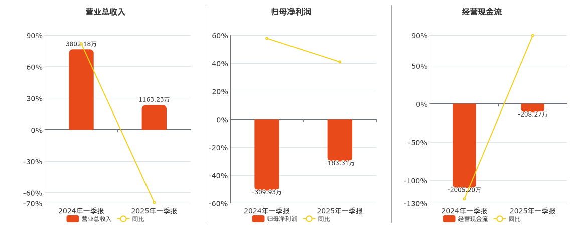 *ST节能(000820.SZ)：2025年一季报净利润为-183.31万元