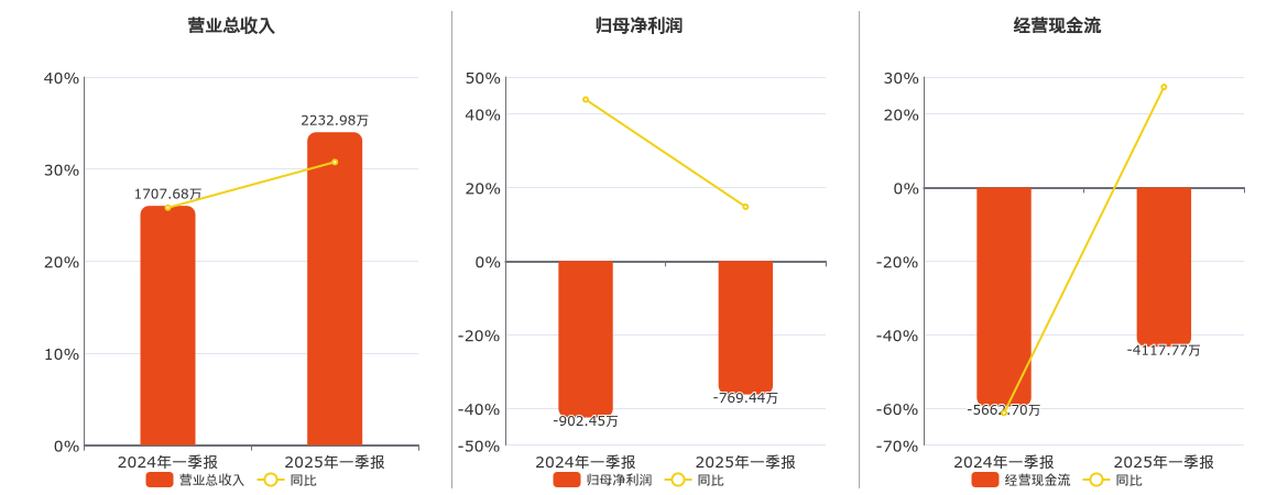 华信永道(837592.BJ)：2025年一季报净利润为-769.44万元