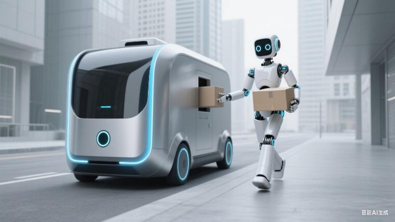 机器人新应用！“无人物流车+人形机器人” 破局快递末端配送