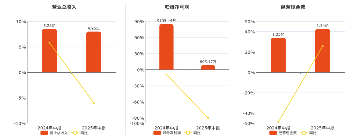 立新能源(001258.SZ)：2025年中报净利润为895.17万元、同比较去年同期下降90.17%
