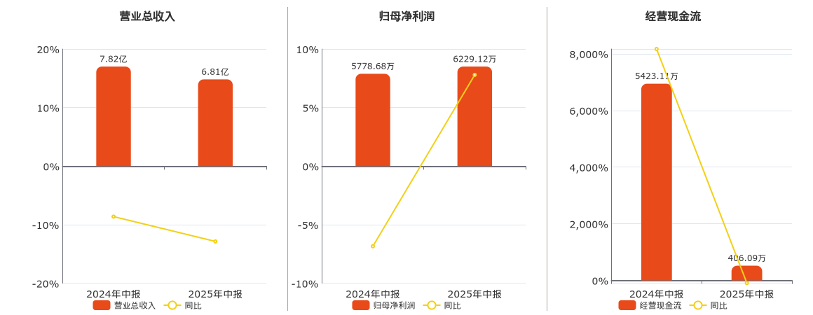 嘉华股份(603182.SH)：2025年中报净利润为6229.12万元