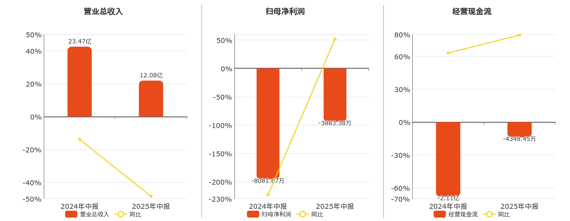 金证股份(600446.SH)：2025年中报净利润为-3883.38万元