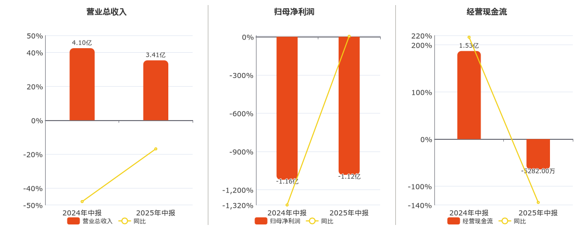 创意信息(300366.SZ)：2025年中报净利润为-1.12亿元