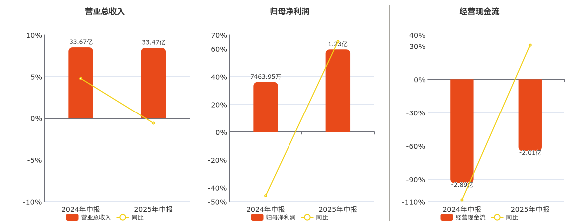 博彦科技(002649.SZ)：2025年中报净利润为1.23亿元