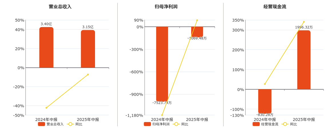 凯龙高科(300912.SZ)：2025年中报净利润为-1069.48万元
