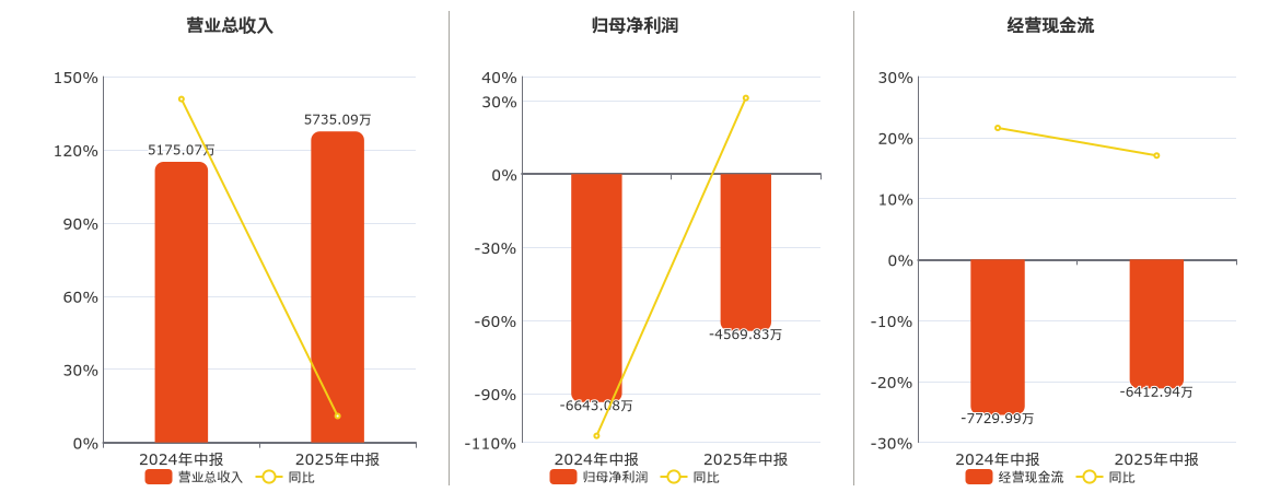 索辰科技(688507.SH)：2025年中报净利润为-4569.83万元