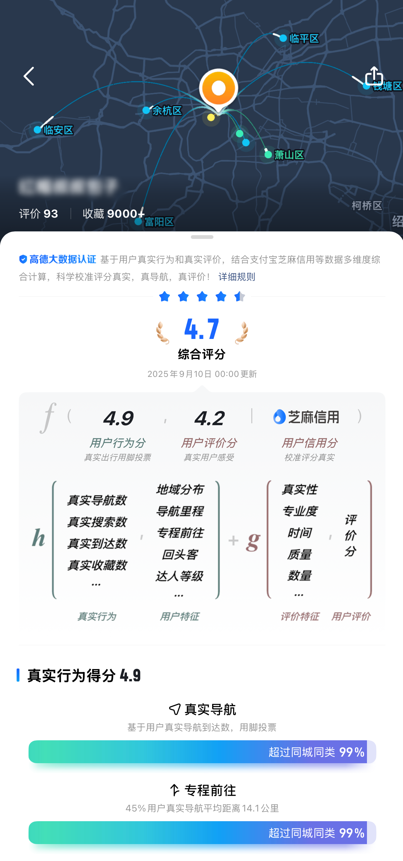 高德推出扫街榜 用真实到店给传统美食榜单“挤水分”