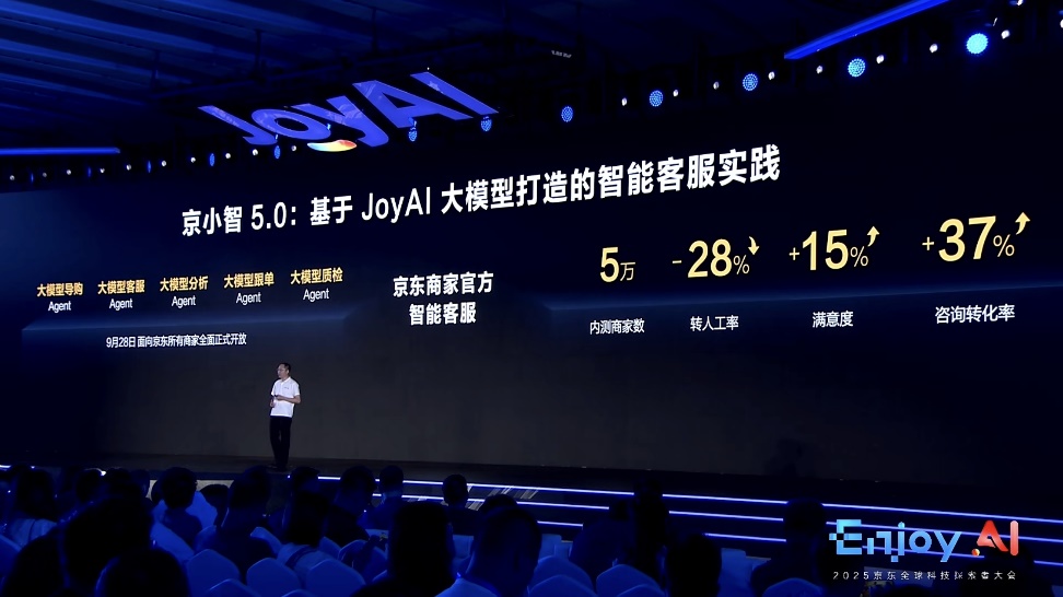 京东发布电商客服Agent原生应用京小智5.0 面向中小商家免费开放