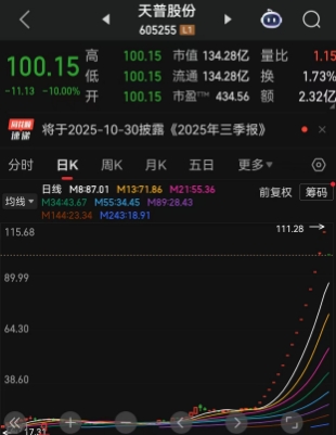 “摊牌”中昊芯英独立IPO后，15连板大妖股复牌，被摁在跌停板上！单日市值蒸发近15亿元