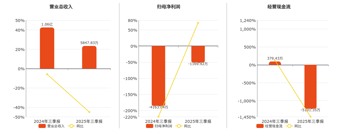 *ST天山(300313.SZ)：2025年三季报净利润为-1169.92万元