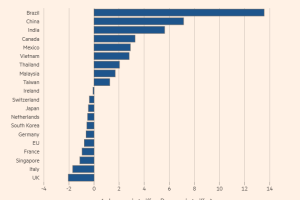 特朗普的新统一关税政策对中国和巴西有利，英国和欧洲吃亏最多