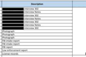美国司法部公布的爱泼斯坦档案，删除了一名女性指控特朗普性侵的大部分详细纪录和调查纪要