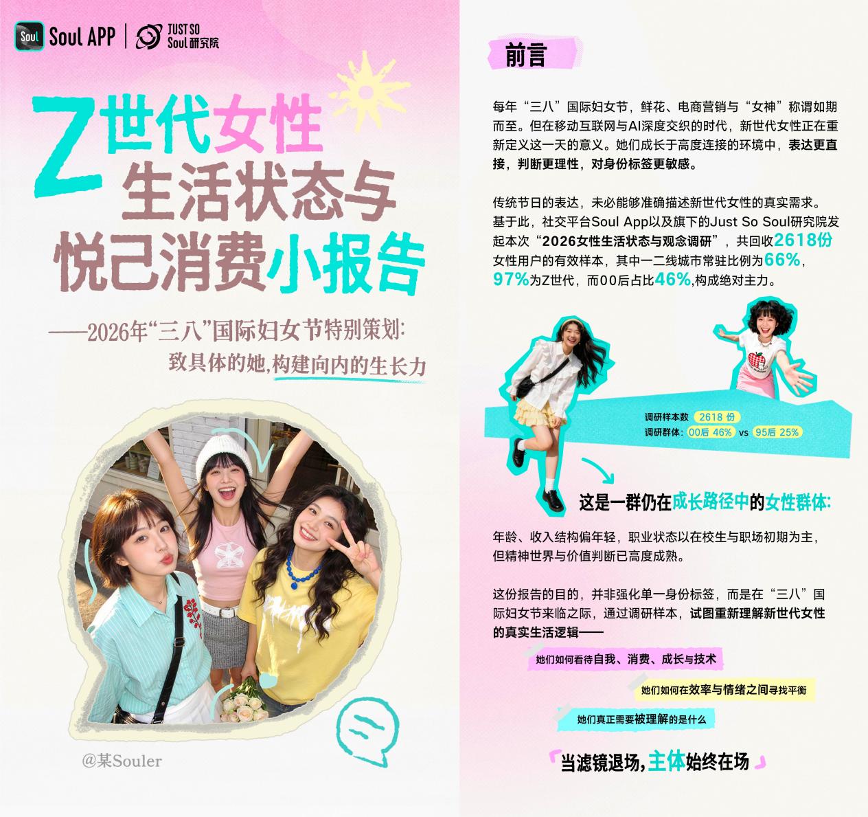 以理解替代符号化赞美：Soul App发布女性生活状态调研报告