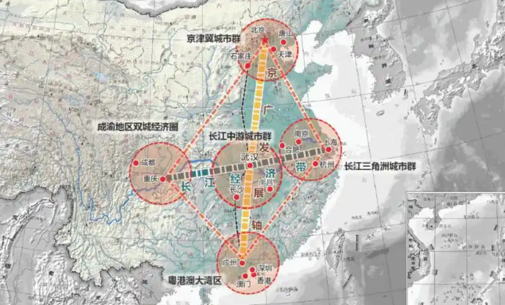 中国第五大城市群定了！GDP超12万亿武汉成领头羊，光谷“四小龙”A股走红，总市值达4000亿，长飞光纤、华工科技等搭上AI火箭