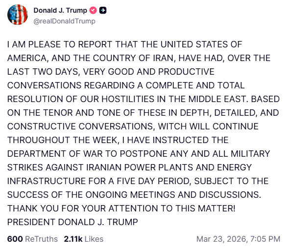 ATFX：特朗普“五天停火令”引爆金市：4099美元惊天大反转，是和平曙光还是最后的诱多？