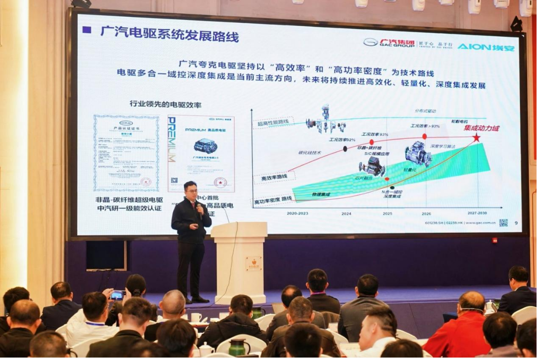 广汽非晶合金电驱闪耀峰会，突破全球最高电机效率，将搭载于埃安N60！